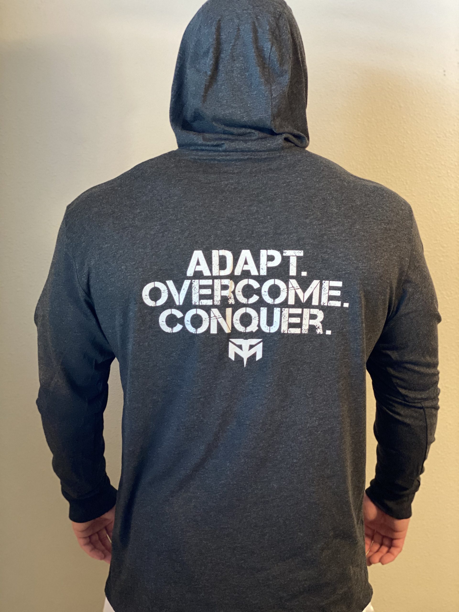 Black Vintage Adapt. Overcome. Conquer. Hoodie