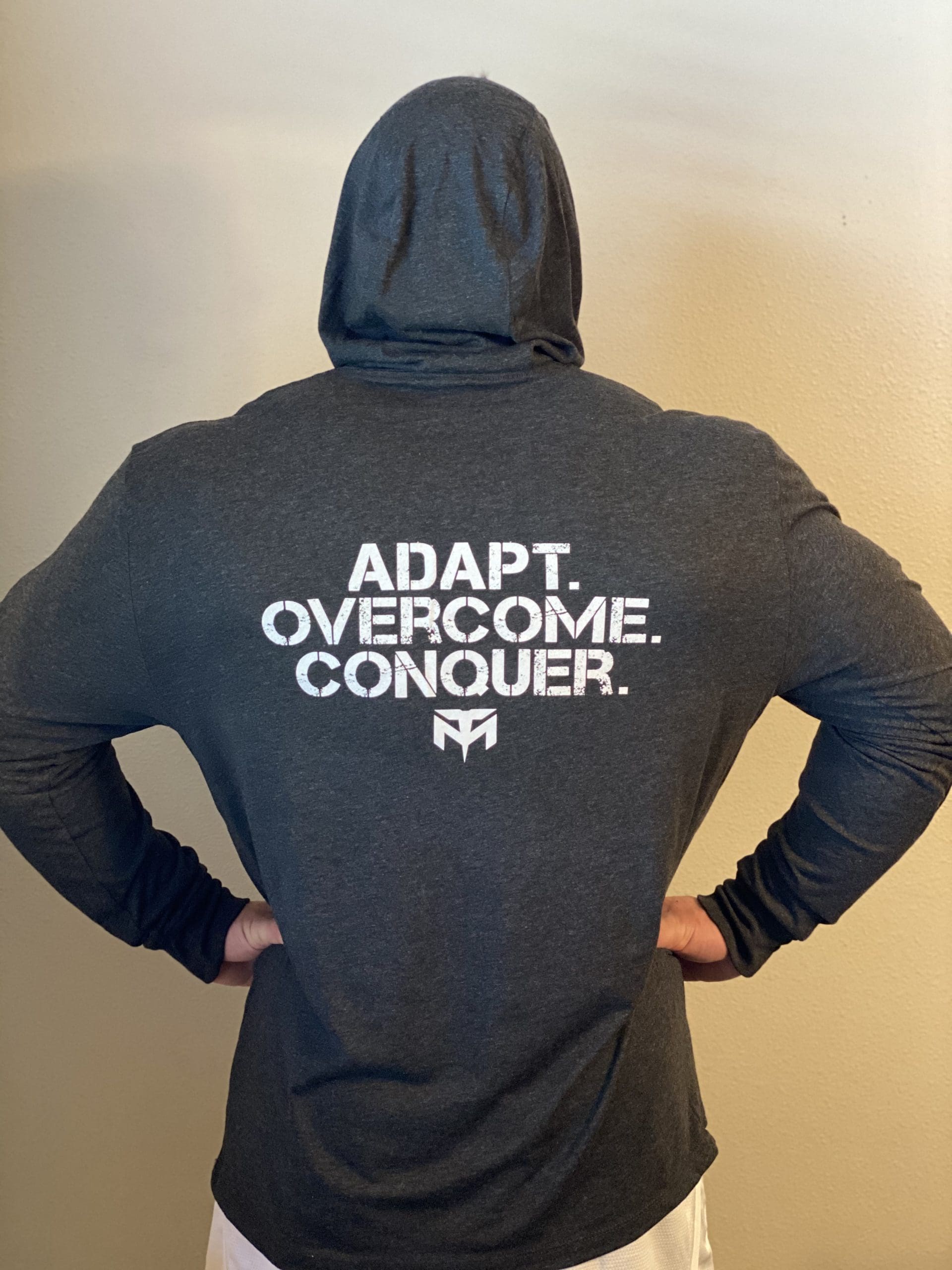 Black Vintage Adapt. Overcome. Conquer. Hoodie